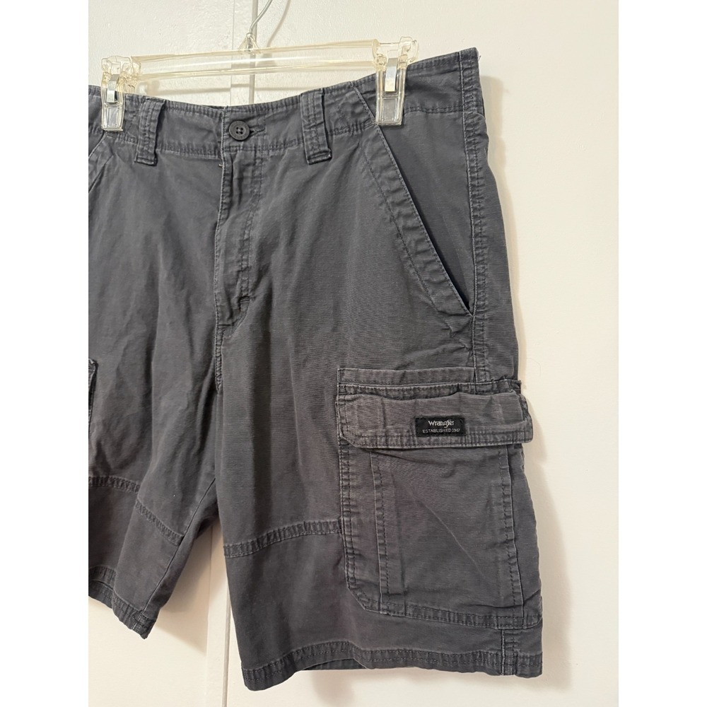 Wrangler Mens Y2K Thick Cargo Black Relaxed Utility Zip Fly Outdoor 32 - Picture 2 of 8